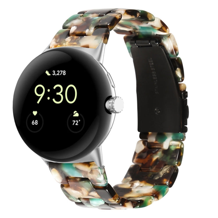 Three-beads Resin Watch Band, For Google Pixel Watch 5 / 4 / 3 / 2 / 1 41mm