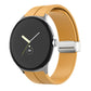 Solid-color Folding Buckle Silicone Watch Band, For Google Pixel Watch 5 / 4 / 3 / 2 / 1 41mm