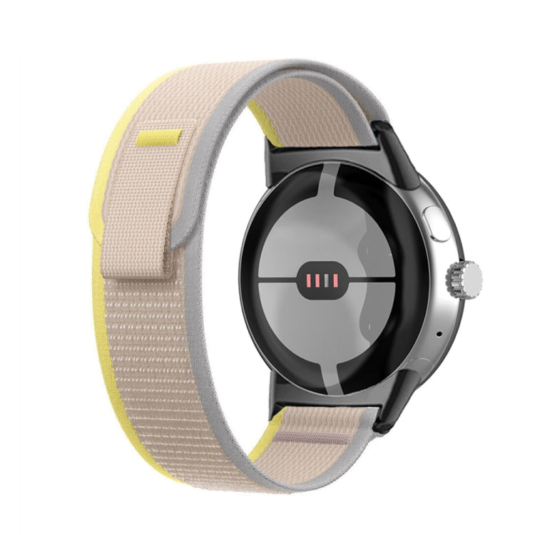 Loop Black Connector Nylon Watch Band, For Google Pixel Watch 5 / 4 / 3 / 2 / 1 41mm