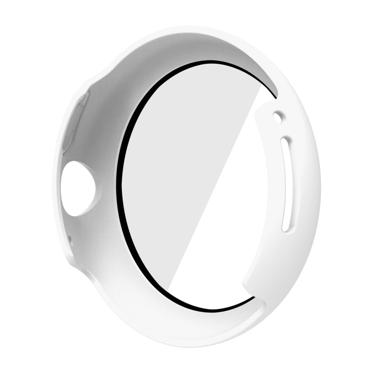 Frosted PC Frame Tempered Film Integrated Watch Protective Case, For Google Pixel Watch