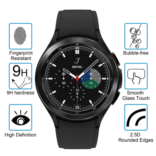 0.26mm 2.5D 9H Watch Tempered Glass Film Screen Protector, For Samsung Galaxy Watch4 Classic 46mm, For Samsung Galaxy Watch4 40mm