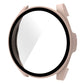 Pink 9H tempered glass protective watch case with integrated bezel for smartwatch
