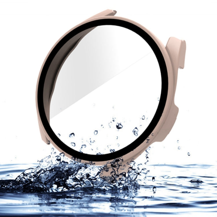 9H tempered glass protective watch case with integrated bezel, water-resistant look