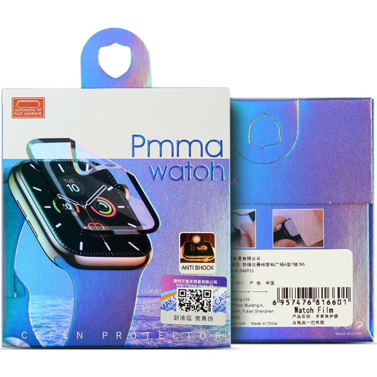 Watch film protective packaging with two screen protector pieces