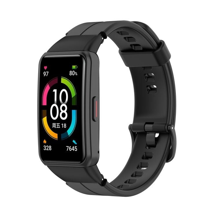 Solid Color Silicone Watch Band, For Honor Band 7