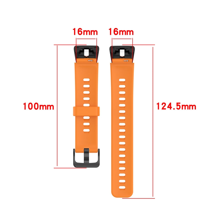 Solid Color Silicone Watch Band, For Honor Band 7