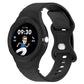 Leather Texture Silicone Integrated Watch Band, For Google Pixel Watch