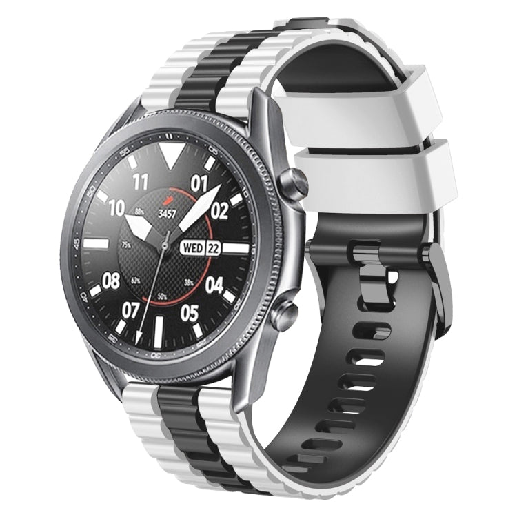 22mm Universal Ocean Style Silicone Two Color Watch Band