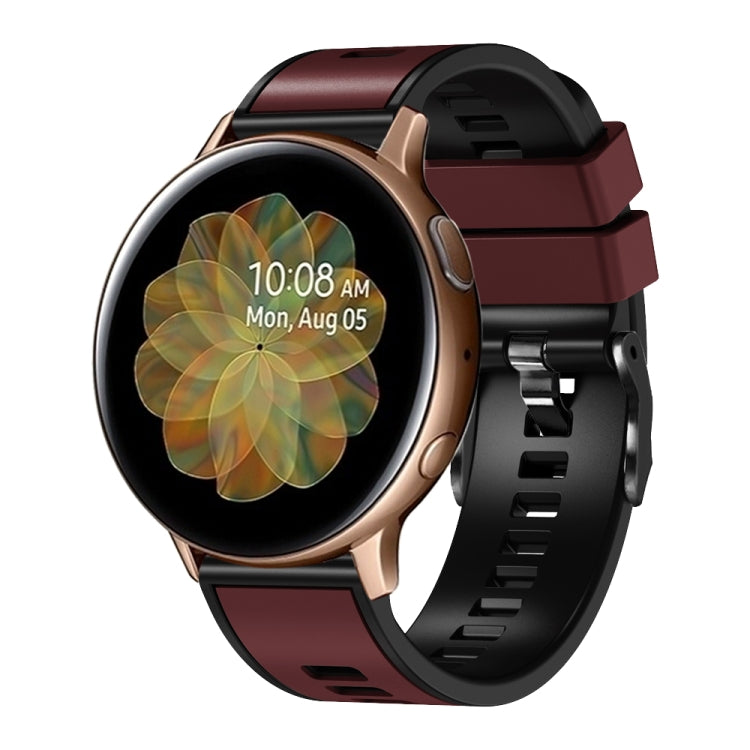 Universal Two Color Silicone Watch Band, 20mm, 22mm