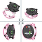 Assorted TPU watch cases in black and pink, shown from multiple angles