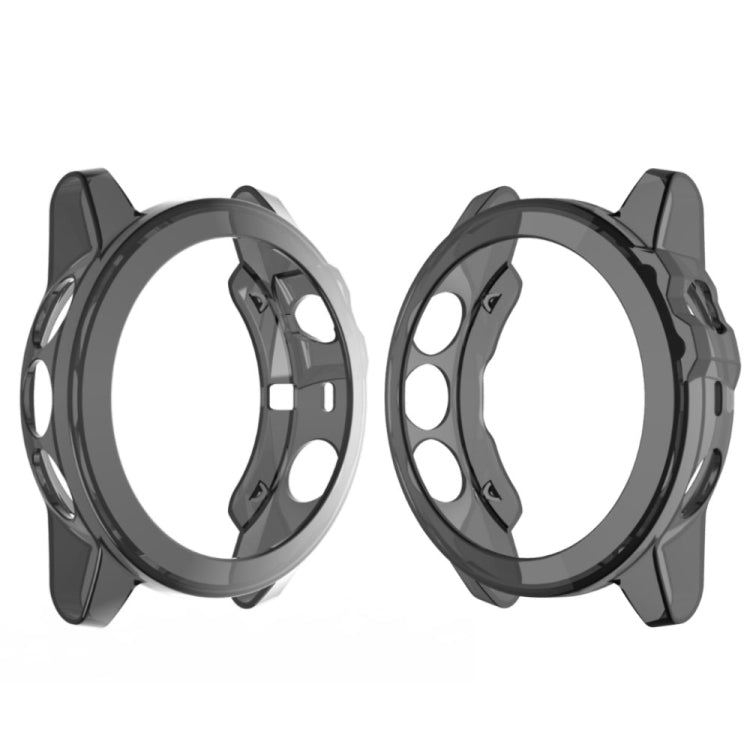 Gray translucent TPU watch case with raised bezel, for Garmin Fenix 5X