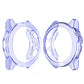 Blue translucent TPU watch case with raised bezel, for Garmin Fenix 5X
