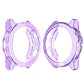 Purple translucent TPU watch case with raised bezel, for Garmin Fenix 5X