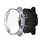 Silver TPU watch case with clear front and black backplate for Garmin watch