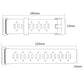 For Fitbit Ionic Two-tone Silicone Replacement Wrist Strap Watchband with Buckle & Connector