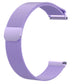 Lavender milanese mesh watch strap with metal pin clasp, light purple
