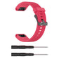 20mm silicone watch strap, rose red with clasp, includes spring bar tool pieces