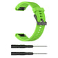 20mm silicone watch strap, lime green with clasp, includes spring bar tool pieces