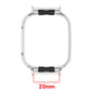 Clear metal watch protective case frame with black bezel clips