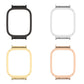 Multi-color metal watch protective case frames: black, white, gold, rose gold