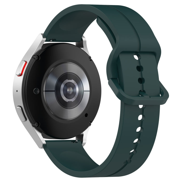 Universal Flat Head Groove Silicone Watch Band, 20mm, 22mm