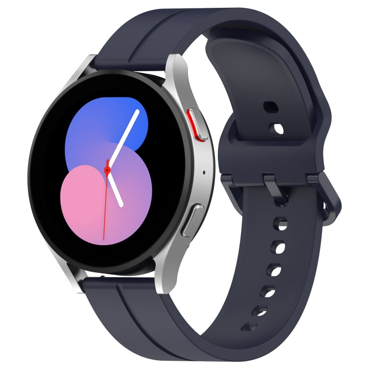 Universal Flat Head Groove Silicone Watch Band, 20mm, 22mm