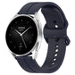 Universal Flat Head Groove Silicone Watch Band, 20mm, 22mm