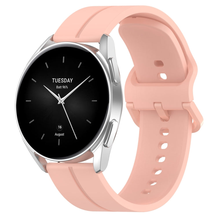 Universal Flat Head Groove Silicone Watch Band, 20mm, 22mm