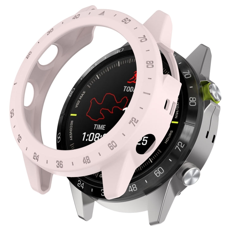 Light starlight protective watch case with raised bumper and perforated strap pass-through openings