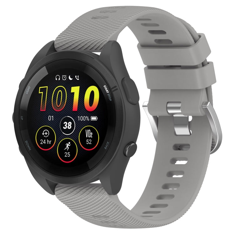 22mm Solid Color Silicone Watch Band, For Garmin Forerunner 265