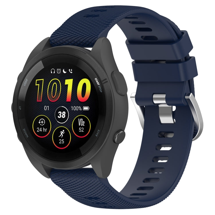 22mm Solid Color Silicone Watch Band, For Garmin Forerunner 265