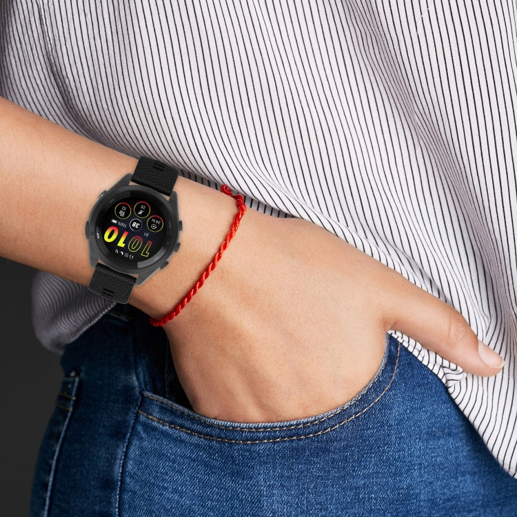 22mm Solid Color Silicone Watch Band, For Garmin Forerunner 265