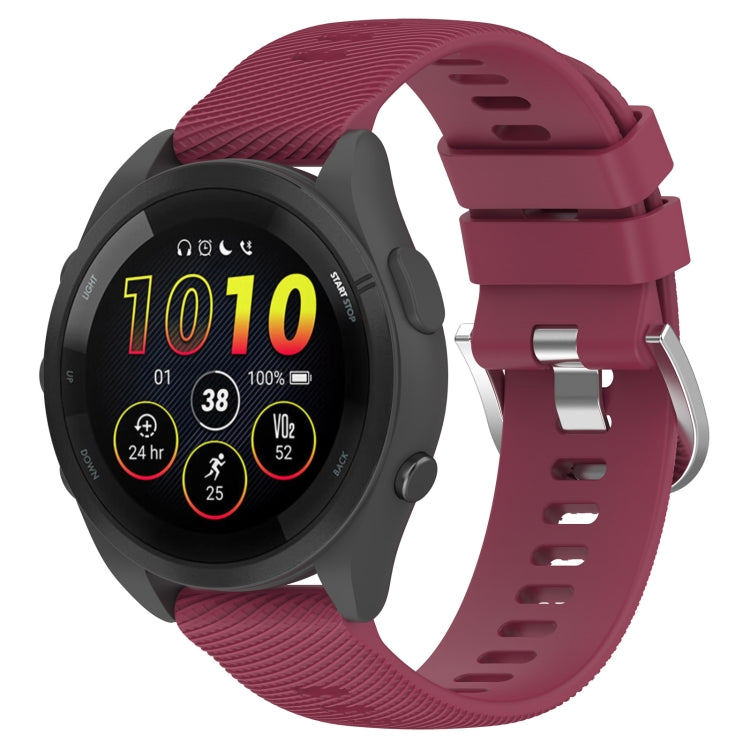 18mm Solid Color Silicone Watch Band, For Garmin Forerunner 265S