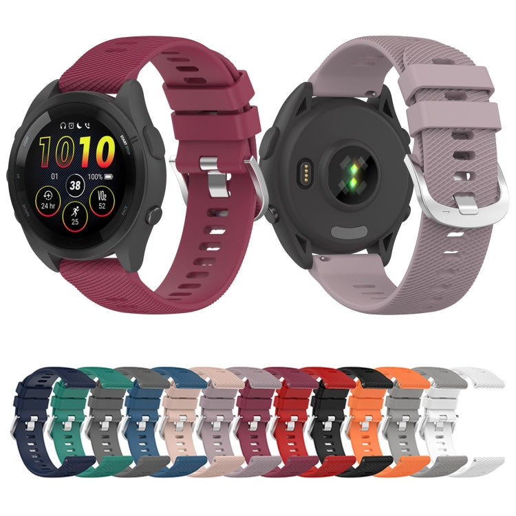 18mm Solid Color Silicone Watch Band, For Garmin Forerunner 265S
