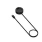 Black watch charger dock with USB-C plugs and long charging cable
