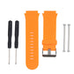Replacement watchband for Garmin Forerunner 920XT, orange perforated silicone strap with clasp