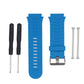 Replacement watchband for Garmin Forerunner 920XT, blue silicone strap with metal buckle clasp