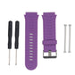 Purple silicone watchband strap for Garmin Forerunner 920XT with clasp and metal pins
