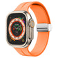 Magnetic Fold Clasp Silicone Watch Band, For Apple Watch Series 8&7 45mm, For Apple Watch Series 8&7 41mm