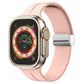 Magnetic Fold Clasp Silicone Watch Band, For Apple Watch Series 8&7 45mm, For Apple Watch Series 8&7 41mm