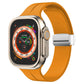 Magnetic Fold Clasp Silicone Watch Band, For Apple Watch Series 8&7 45mm, For Apple Watch Series 8&7 41mm