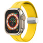 Magnetic Fold Clasp Silicone Watch Band, For Apple Watch Series 8&7 45mm, For Apple Watch Series 8&7 41mm