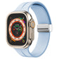 Magnetic Fold Clasp Silicone Watch Band, For Apple Watch Series 8&7 45mm, For Apple Watch Series 8&7 41mm