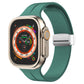Magnetic Fold Clasp Silicone Watch Band, For Apple Watch Series 8&7 45mm, For Apple Watch Series 8&7 41mm