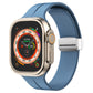 Magnetic Fold Clasp Silicone Watch Band, For Apple Watch Series 8&7 45mm, For Apple Watch Series 8&7 41mm