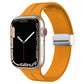 Magnetic Fold Clasp Silicone Watch Band, For Apple Watch Series 8&7 45mm, For Apple Watch Series 8&7 41mm
