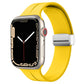 Magnetic Fold Clasp Silicone Watch Band, For Apple Watch Series 8&7 45mm, For Apple Watch Series 8&7 41mm