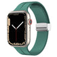 Magnetic Fold Clasp Silicone Watch Band, For Apple Watch Series 8&7 45mm, For Apple Watch Series 8&7 41mm