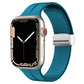 Magnetic Fold Clasp Silicone Watch Band, For Apple Watch Series 8&7 45mm, For Apple Watch Series 8&7 41mm