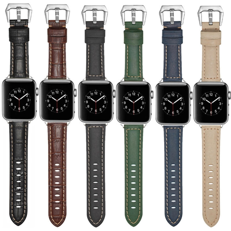 Set of genuine leather watch bands with silver buckles in multiple colors